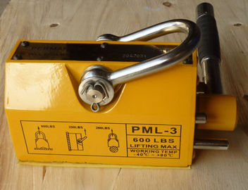 Unique Electro Permanent Magnetic Lifter , Yellow Steel Magnetic Lifter